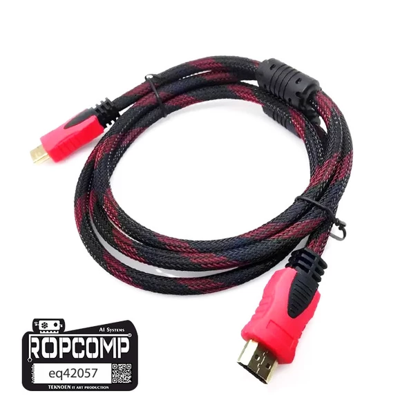 Ropcomp Hdmi Kablosu 1.4B 3D Hdmi Görüntü Monitör Kablosu