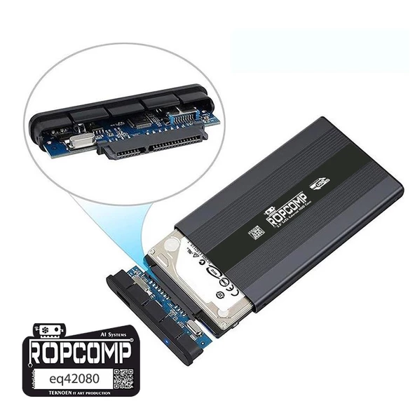 Ropcomp 2.5" USB 3.0 Sata Harici Harddisk Kutusu - 4