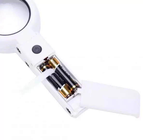 Usb Şarj Edilebilir Katlanabilir 3.510x Büyüteç 8 Ledli Masa Ve Eliçin  Taşınabilir Büyüteç Fs90rc - Resim 3