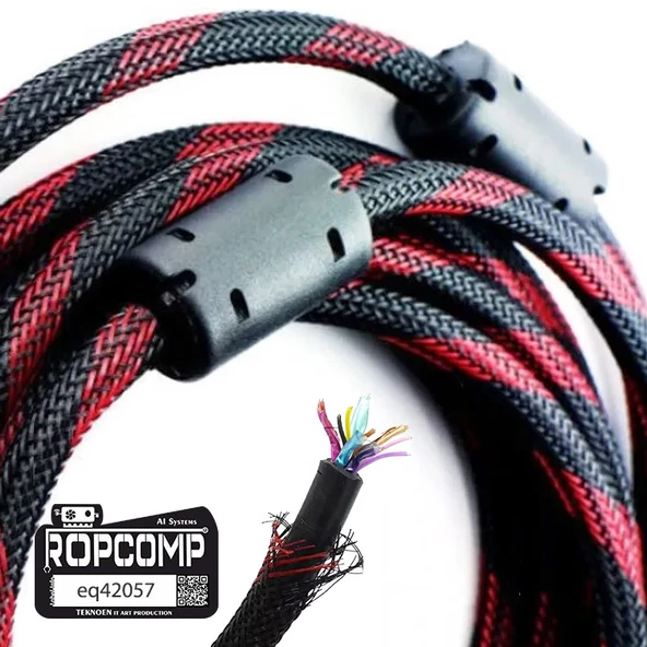 Ropcomp Hdmi Kablosu 1.4B 3D Hdmi Görüntü Monitör Kablosu - 4