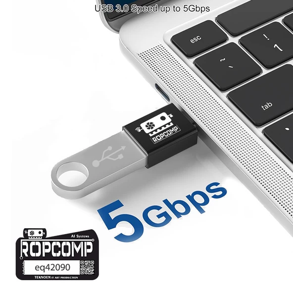 Ropcomp Type C OTG USB 3.0 Adaptör - 5