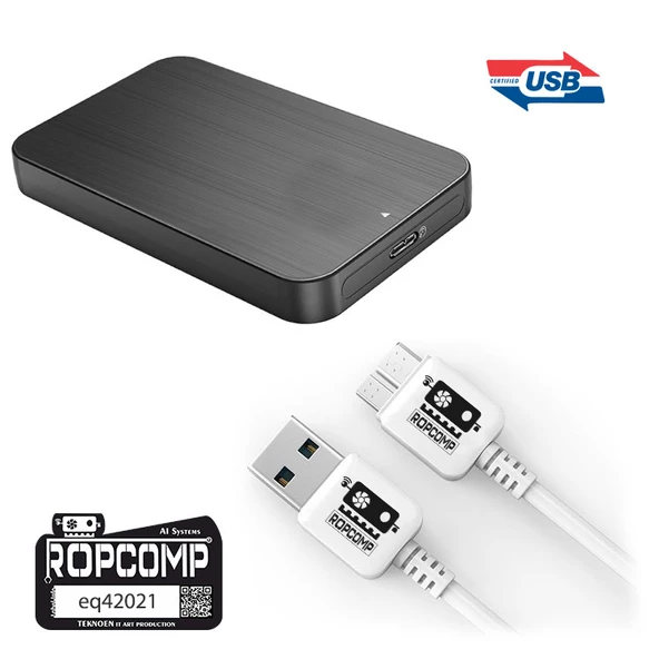 Ropcomp USB Micro-B Data Kablosu USB 2.0 - 3