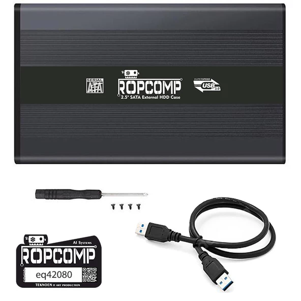 Ropcomp 2.5" USB 3.0 Sata Harici Harddisk Kutusu - 3