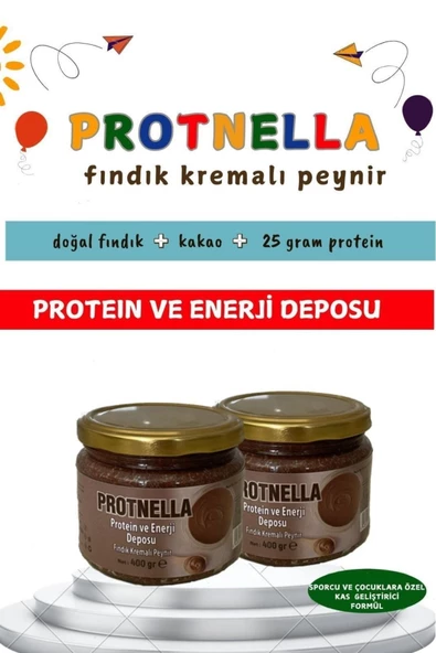 Yüksek Proteinli Besleyici Fındık Kremalı Peynir, 400 gr Sağlıklı Enerji Dolu Fındık Ve Süt Lezzeti.