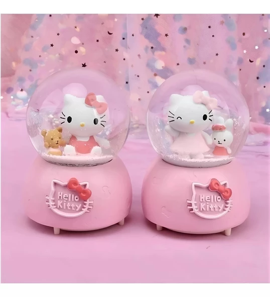 Hello Kitty Işıklı Müzikli Kar Küresi Orta Boy Alk3047 ürün görseli
