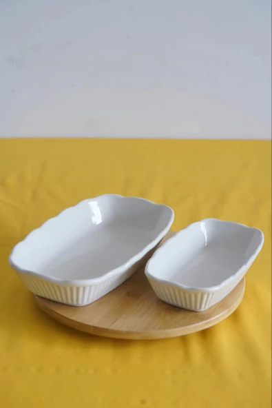 Ecr Seramik 2'li Fırın Kabı