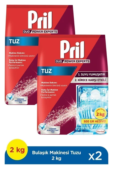 Pril Bulaşık Makinesi Tuz 2kg x 2 Adet