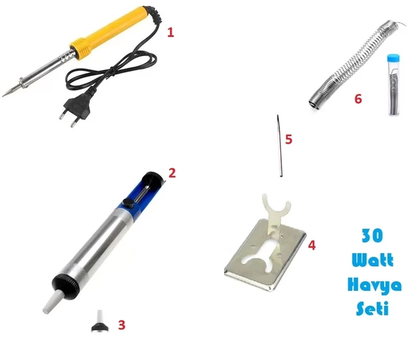 Havya Lehim Set 30 W - 6 Parça Lehim Seti - 2