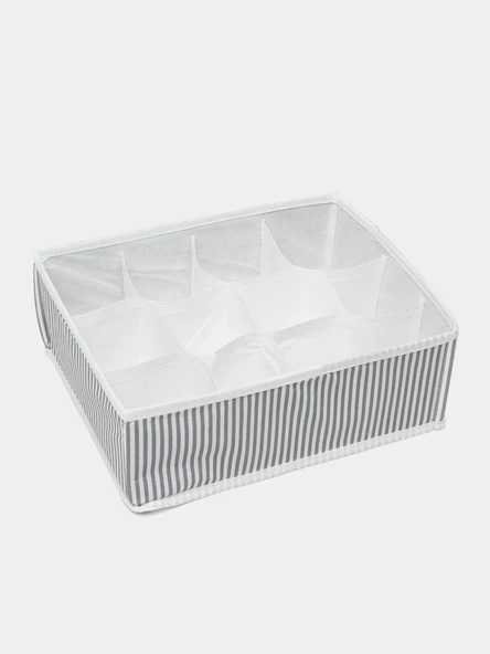 12 Bölmeli Pratik Bölmeli Çekmece Düzenleyici Organizer(iç Çamaşırı Kravat Çorap Düzenleyici) - 4