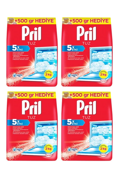 Pril Bulaşık Makinesi Tuzu 4 x 2 KG