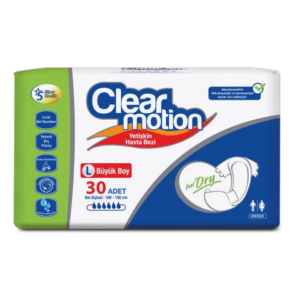 CLEAR MOTION Hasta Bezi Belbantlı Büyük Boy Large Clearmotıon