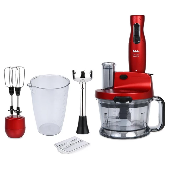Fakir Mutfak Seti / Elektrikli Çeyiz Seti 4Lü Avantaj Plus Set Rogue/Mat Kırmızı - 5
