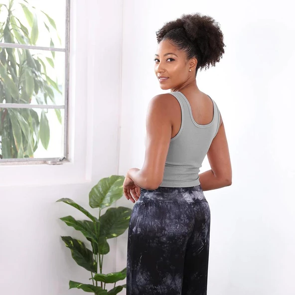 Premium Kalite Pamuk Crop Bluz - 4