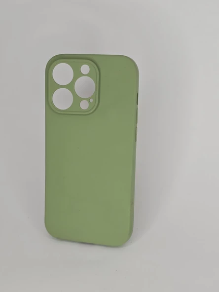 İPHONE 14 PRO CAPPY SİLİKON YEŞİL KILIF - 3
