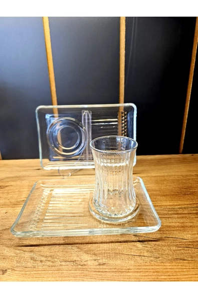 Paşabahçe elysia 54901 çay seti - 12 parça çay seti takımı sunumluklu - 4