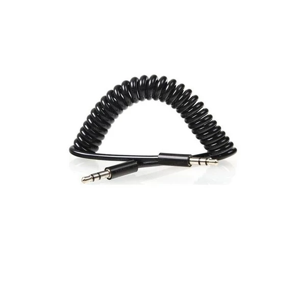 4653 Spiralli Aux 3.5mm Kulaklık Ses Aktarma Kablosu - Resim 3