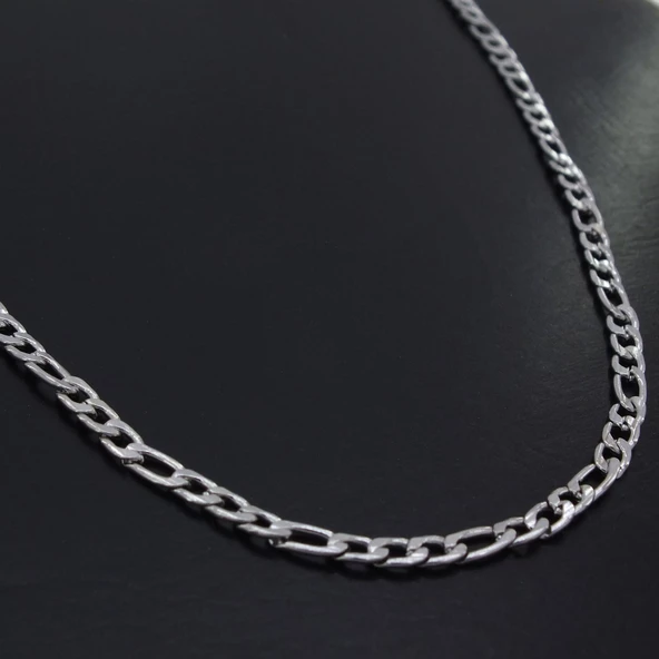 Çelik Zincir 316L Figaro Model 3.5 MM 60 CM ZN-205 - Resim 3