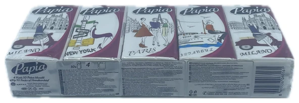 PAPİA CEP MENDİL 10LU PAKET - 2