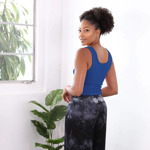 Premium Kalite Pamuk Crop Bluz - 3