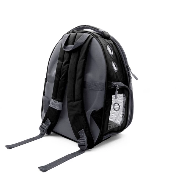 Cattie Yeni Şeffaf Taşıma Sırt Çantası Siyah 25X30X40 CM - Resim 3