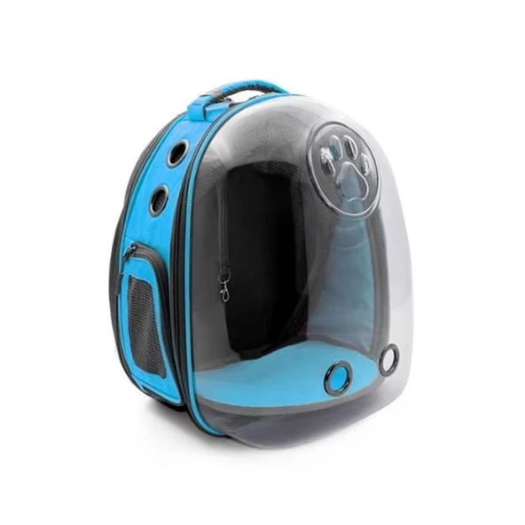 Cattie Yeni Fileli Taşıma Sırt Çantası Mavi 25x60x40 CM - Resim 2