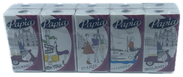 PAPİA CEP MENDİL 10LU PAKET