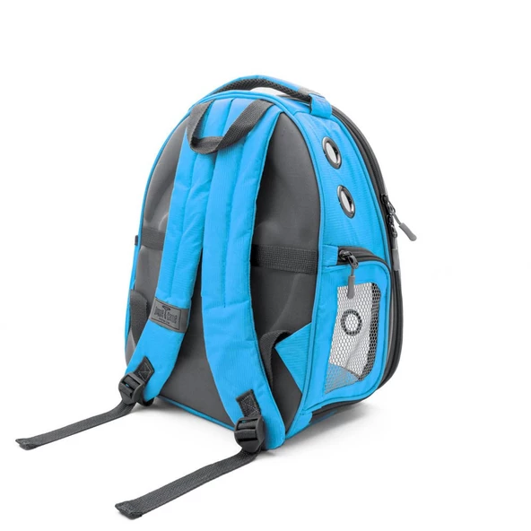 Cattie Yeni Şeffaf Taşıma Sırt Çantası Mavi 25X30X40 CM - Resim 3