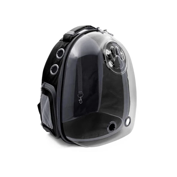 Cattie Yeni Şeffaf Taşıma Sırt Çantası Siyah 25X30X40 CM ürün görseli