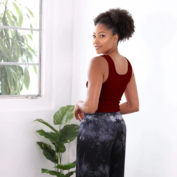 Premium Kalite Pamuk Crop Bluz - 2