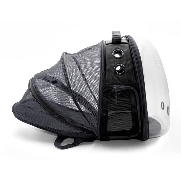 Cattie Yeni Fileli Taşıma Sırt Çantası Siyah 25X60X40 CM - Resim 2