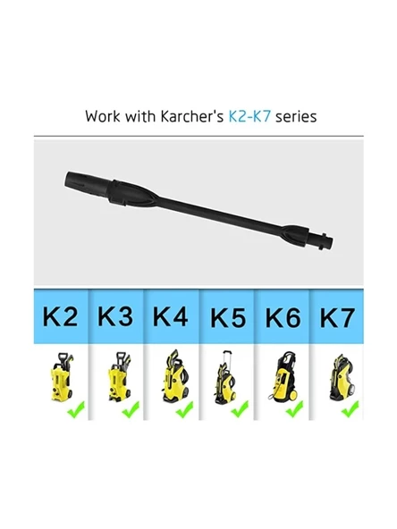 Karcher K Serisi Basınçlı Yıkama Makineleri için Ayarlanabilir Nozullu Su Püskürtme Ucu - Resim 3