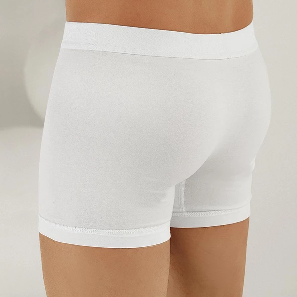 Şahinler E031 Erkek Likralı Boxer Külot 2Beyaz-2Siyah-2Gri XXL - 3