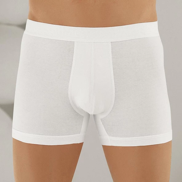 Şahinler E031 Erkek Likralı Boxer Külot 2Beyaz-2Siyah-2Gri XXL - 2