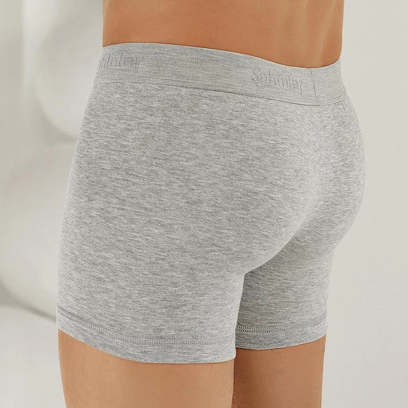 Şahinler E031 Erkek Likralı Boxer Külot 2Beyaz-2Siyah-2Gri XXL - 5