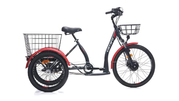 24  CARRARO E-LINE ePACK 2.1 UNISEX 410H NEX-3 HD MAT SIYAH-KIRMIZI-GRI R1