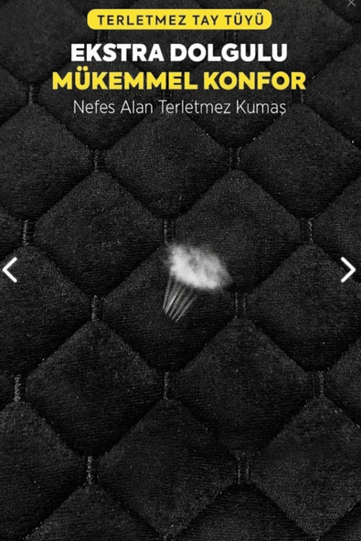 Murat 124 Siyah Renk Tay Tüyü Cepli & Terletmez Sırtlı Oto Koltuk Minder Seti - Koltuk Koruma Kılıfı (ÖN & ARKA TAM SET) - Resim 3