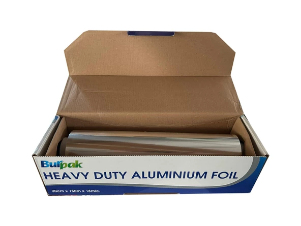 Burpak Heavy Duty Ağır Hizmet Tipi Alüminyum Folyo - 30 Cm. x 150 Metre - 18 Mikron - 3 Paket - Resim 3