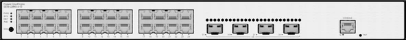 24 10/100/1000BASE-T ports 4 GE SFP ports PoE AC power