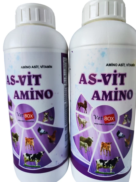 Asvit 1lt Zengin İçerikli Hayvan Destek Minerali (Amino asit,Vitamin)-(Ufakbaş-Büyükbaş-kuş grubu) - 6