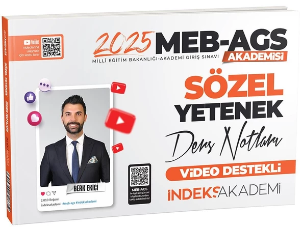 İndeks Akademi 2025 MEB-AGS Akademisi Sözel Yetenek Video Ders Notları