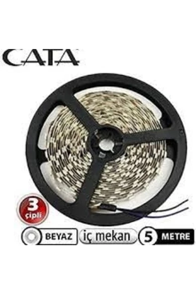 Cata Ct-4480 5 Metre 10 Çip Şerit Led Iç Mekan Beyaz