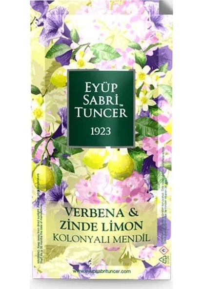 Eyup Sabri Tuncer 13 x 18 Verbena & Zinde Kolonyalı Mendil 150'li ürün görseli 1