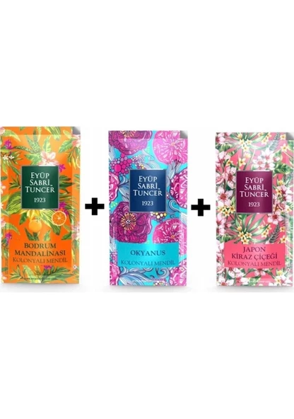 Eyup Sabri Tuncer Japon Kiraz + Bodrum + Okyanus Kolonyalı Mendil 150 ürün görseli 1