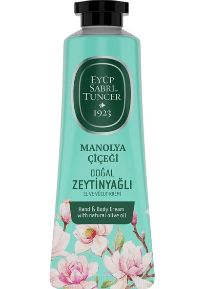 Manolya Çiçeği Doğal Zeytinyağlı El ve Vücut Kremi 50 ml x2