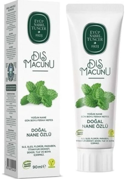 Eyup Sabri Tuncer Doğal Nane Özlü Diş Macunu 90 ml x3 ürün görseli 1