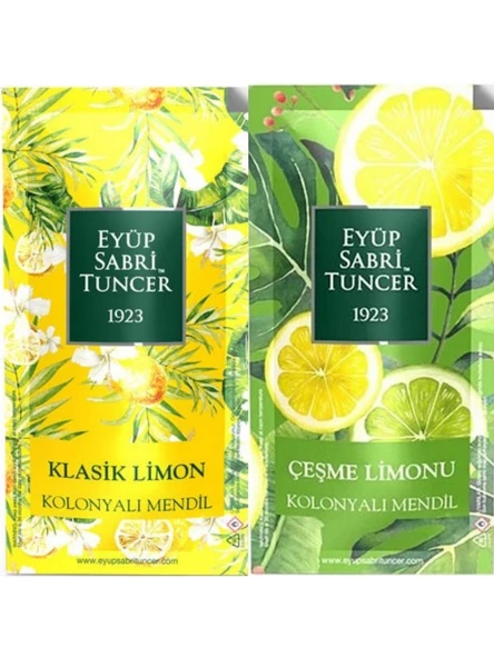 Eyup Sabri Tuncer Klasik Limon ve Cesme Limonu Kolonyalı Mendil 300'lü