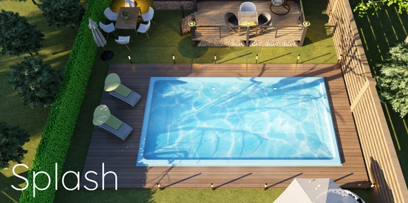 Fiber Hazır Havuz Splash Model 4,00 x 7,50 x 1,50 mt - 29 m3 - ToptancıyızBiz - 3