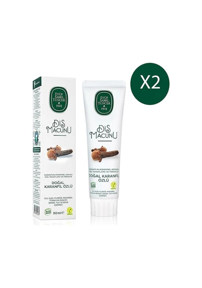 Eyup Sabri Tuncer Doğal Karanfil Özlü Diş Macunu 90 ml x2 ürün görseli 1
