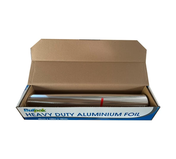 Burpak Heavy Duty Ağır Hizmet Tipi Alüminyum Folyo - 45 Cm. x 100 Metre - 18 Mikron - 1 Paket - 2