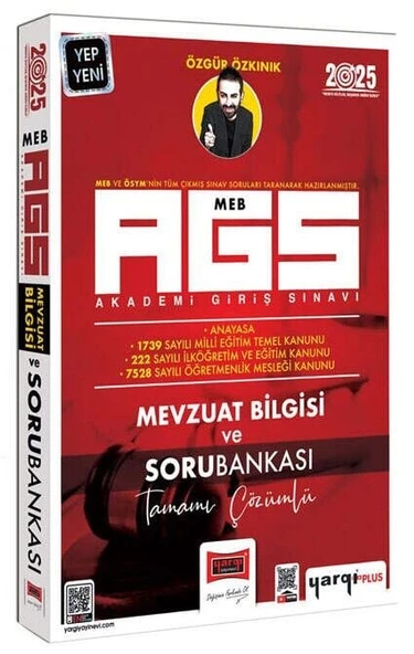 Yargı 2025 MEB-AGS Mevzuat Bilgisi ve Soru Bankası Çözümlü - Özgür Özkınık Yargı Yayınları - 1